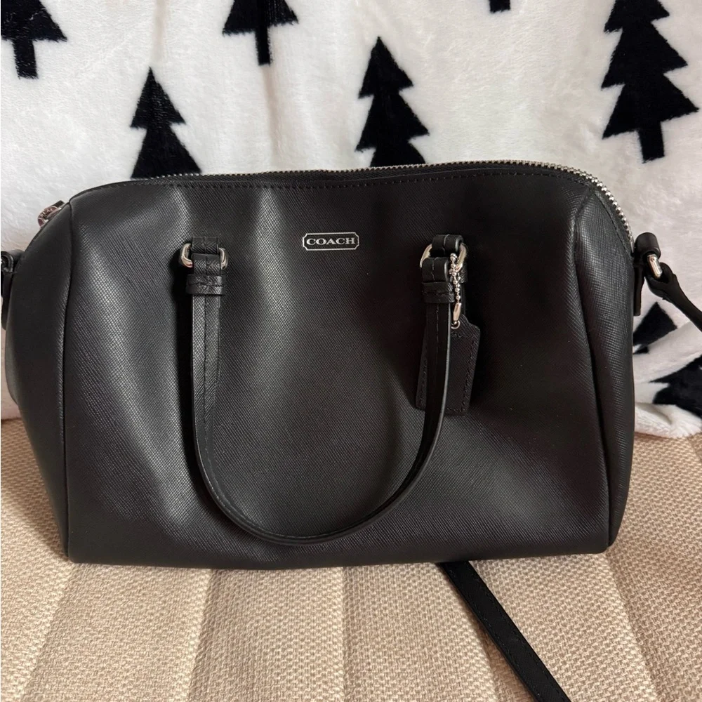 Coach Black Leather Satchel